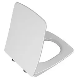 Vitra Metropole WC-Sitz 122-003R409 mit Absenkautomatik und Schnellverschluss, Duroplast, Scharniere Edelstahl, weiß