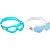 Aqua Sphere Seal Kid 2 Schwimmbrille Aqua - Klare Linse & Seal Kid 2.0 Schwimmbrille Transparent - Blaue Linse