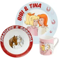 UNITED LABELS Bibi & Tina 3-teiliges Geschirrset für Kinder