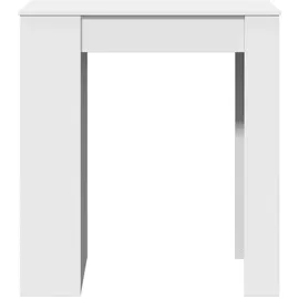vidaXL Bartisch mit Regal 95 x 47 x 103,5 cm Weiß