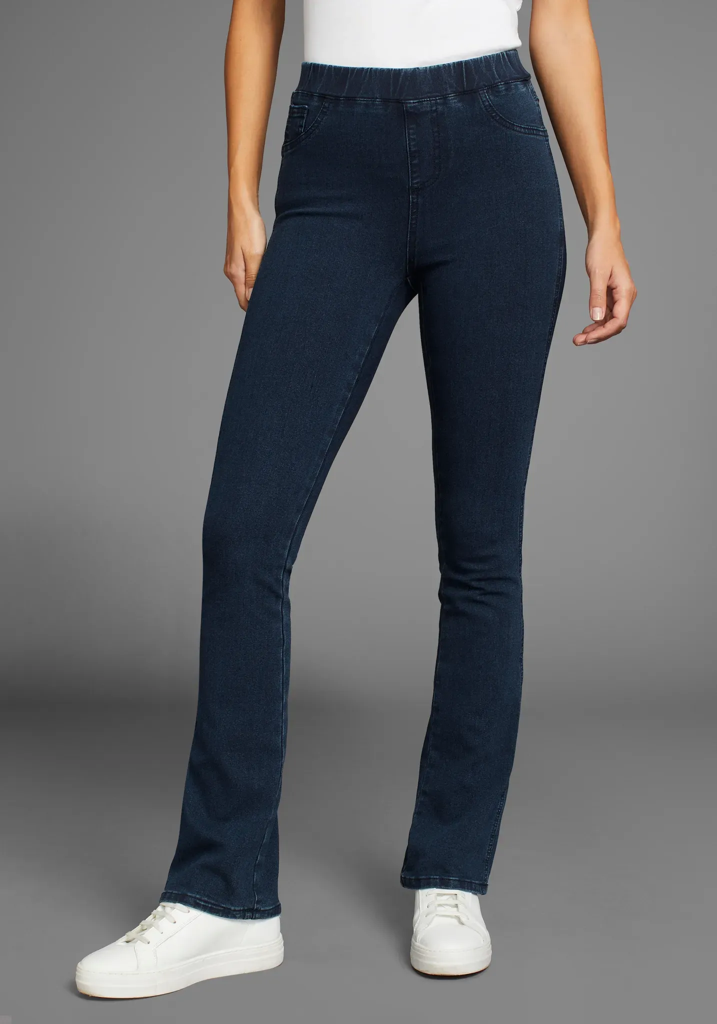 Jeansjeggings »360 Grad Elastisch«, High Waist, Gr. 42 - N-Gr, dark blue washed, , 23431550-42 N-Gr