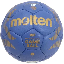 Molten H2A5000-B Handball IHF Wettspielball blau/gold 2