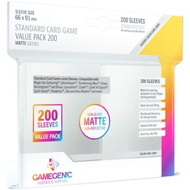 Gamegenic Gamegenic, Standard Kartenspiel Value Pack 200, Sleeve color code: Gray
