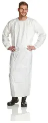 ProSafe® 2 Schutzkittel mit Rückenbindung, 150 cm lang, weiß PS2KI-150 , 1 Stück, PSA Kategorie 1