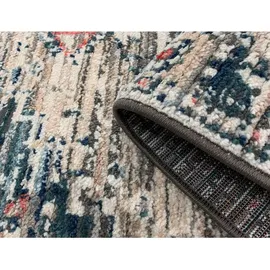 Mozato Novel Webteppich Intense, Creme, Grau, Textil, Vintage, rechteckig, 160x240 cm, Teppiche & Böden, Teppiche, Moderne Teppiche