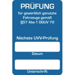 Eichner Kundendienst-Aufkleber Nächste UVV-Prüfung