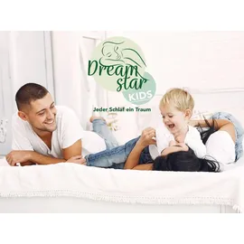 Dreamstar Babymatratze für Babybett – Kindermatratze 60x120 cm | mit Trittkante | 9 cm hoch | extra hautfreundlicher Bezug | DREAMSTAR Ergo Kids