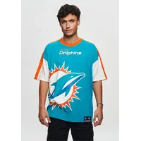 Recovered Miami Dolphins Cut and Sew Türkis Oversized NFL