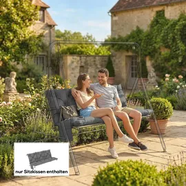 Outsunny Bankauflage 150 x 100 x 10 cm grau 1 St.