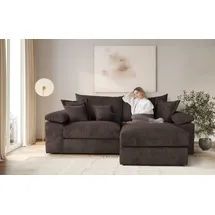 OTTO home Eckcouch Polyester 2-Sitzer Dunkelbraun