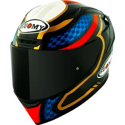Suomy TX-Pro Emblem, Integralhelm - Schwarz/Blau/Rot/Gold - XS