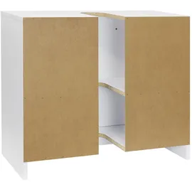 stabilo-sanitär Waschbeckenunterschrank `LUNA` polarweiß matt 2-türig, 63x29x55cm