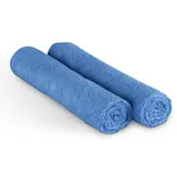 Bestlivings Microfaser Geschirrtuch 65 x 45 cm 2er Pack Blau