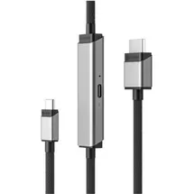 Alogic USB-C zu HDMI-Kabel 2 m Grau/Schwarz