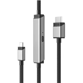 Alogic USB-C zu HDMI-Kabel 2 m Grau/Schwarz