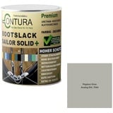 Contura Bootslack Farbig SEIDENMATT Yacht- Buntlack Metall Holz GFK Holzlack Boot Farblos (Pegasus Grau - RAL 7044 Analog, 500ml.)