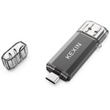 KEXIN USB C Stick 256GB USB Stick 3.0 Speicherstick USB C OTG Dual USB Stick USB C USB Flash Laufwerk Type C Android Smartphone Speicher Schwarz