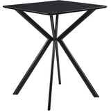[en.casa] Esstisch Ankara 60x60x75 cm Schwarz