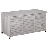REDOM Gerätehaus Gerätehaus 127x56x60 cm aus Holz, wasserabweisend, hellgrau, BxT: 127x56 cm, (Packung, 1 St), Robuster Geräteschrank aus Holz für Outdoor, Garten & Terrasse grau