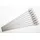 point-garden Gartenfackel Edelstahl 115 cm 8er Set Silber/Weiß