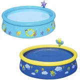 BESTWAY - Planschbecken Pool Mit Wassersprüher Für Kinder ⌀ 152 X 38 cm