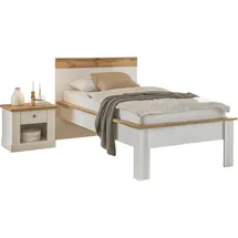 Home Affaire Schlafzimmer-Set HOME AFFAIRE "Westminster", weiß, B/H: 90cm x 200cm, Schlafzimmermöbel-Sets, Bett Breite Liegefläche 90 oder 140cm und 1 Nachtkommode