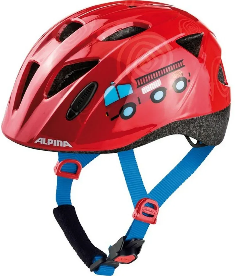 Alpina Sports Fahrradhelm, Kinder-Helm Ximo rot 45-49 - 45 cm - 49 cm