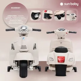 SUN BABY Vespa Kinderroller Elektroroller Weiß (Weiß)