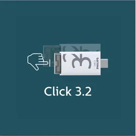 Philips USB 3.2 32GB Click Series Gen 1 USB-C