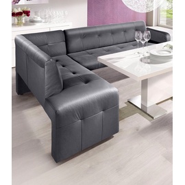 exxpo - sofa fashion Barista 197 x 82 x 265 cm Kunstleder langer Schenkel rechts delphin