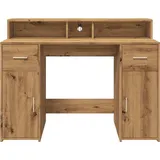 vidaXL LED-Schreibtisch Artisan-Eiche 120x55x91 cm Holzwerkstoff