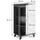 Vicco Midischrank Karen 50 x 90 cm Anthrazit/Weiß