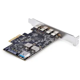 Startech StarTech.com 5-Port USB PCIe Card, 10Gbps, PCI Express with 4x USB-C Ports, 1x USB-A Internal Port, USB PCIe Controller Windows/macOS/Linux USB-Adapter 3.0 x4 > 5x extern 3.1 Type-C