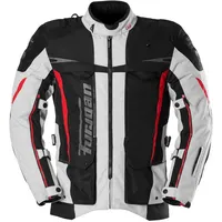 Furygan Montroc 3in1+, Textiljacke - Schwarz/Hellgrau/Rot / L