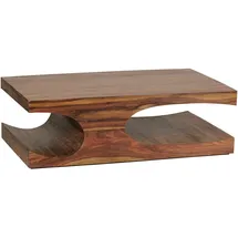 Wohnling Couchtisch Massivholz sheesham 118,0 x 70,0 x 38,0 cm