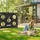 Relaxdays Fußballtor Schwarz 153 x 217 x 75 cm