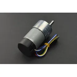 DFRobot Metall-DC-Getriebemotor mit Encoder, 122RPM, 90:1, 38Kg.cm Drehmoment, 12V