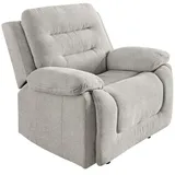 luma-home Fernsehsessel mit Relaxfunktion Chenille 101 x 103 x 98 cm Grau