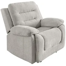 luma-home Fernsehsessel mit Relaxfunktion Chenille 101 x 103 x 98 cm Grau