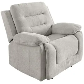 luma-home Fernsehsessel mit Relaxfunktion Chenille 101 x 103 x 98 cm Grau