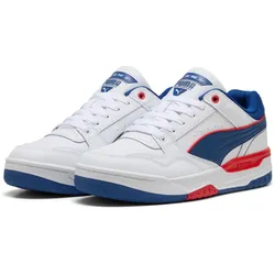 Sneaker PUMA "REBOUND RETRO", Gr. 44,5, for all time rot, clyde royal, puma weiß, mehrfarbig, sportlich, Schuhe