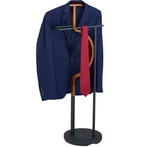 Relaxdays Herrendiener Relaxdays 108 x 45 x 30 cm Schwarz/Braun