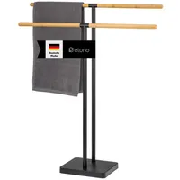 ELUNO Handtuchhalter freistehend Schwarz