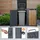 ML-Design Mülltonnenbox 4er 264 x 80 x 116,3 cm anthrazit-holzoptik