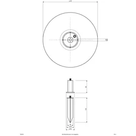 EVN Lichttechnik Kugelleuchte D40cm mit Bewegungsmelder IP65 E27 LED-Lampe