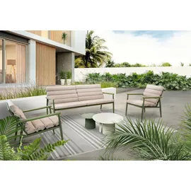 Lesli-Living Lesli Living Lounge-Set "Harper Olive" olivgrün/beige