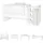 Lorelli Babybett Multi, Jugendbett, Schreibtisch, Wickeltisch, mehrfach umbaubar grau