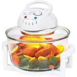 Youyijia Halogenofen 17L, Heißluftofen & Konvektionsofen 1400W mit Erweiterungsring, Backofen für Gemüse & Fleisch