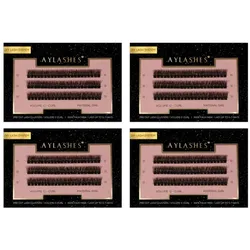 Aylashes PRE CUT WIMPERN BUNDLE MATERIAL GIRL - LONG (10MM 12MM 14MM 16MM) Damen 