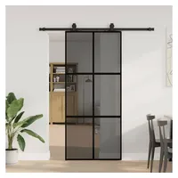 vidaXL Schiebetür rechts 90 x 218 cm schwarz
